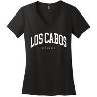 Los Cabos Mexico Vacation Varsity Style Travel Trip Group Women's V-Neck T-Shirt