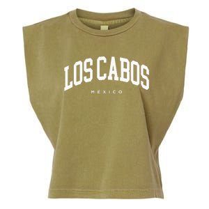 Los Cabos Mexico Vacation Varsity Style Travel Trip Group Garment-Dyed Women's Muscle Tee