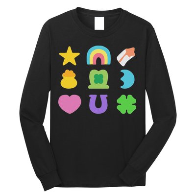 Lucky Cereal Marshmallow Shapes Magically Charms Delicious Long Sleeve Shirt