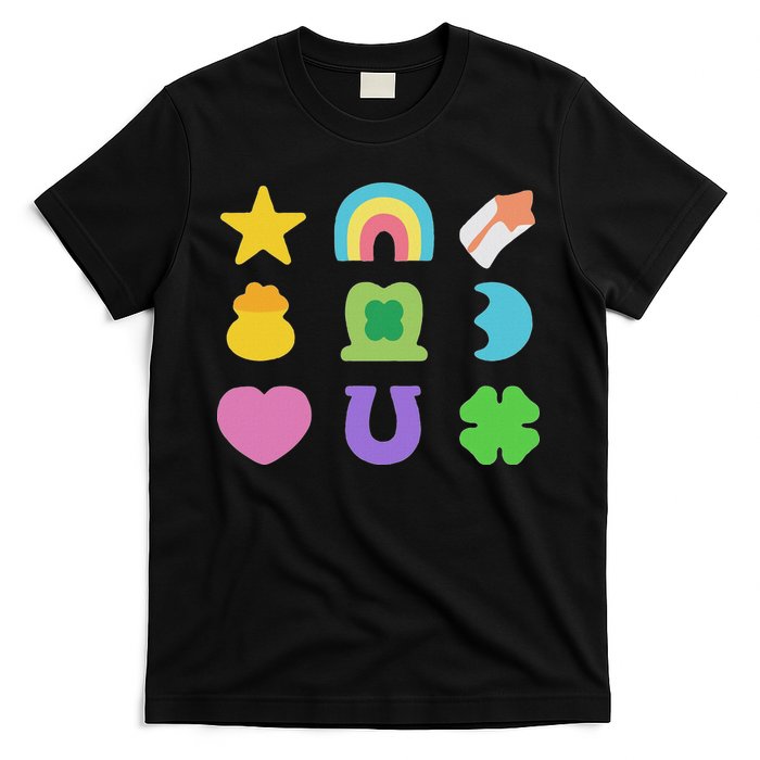 Lucky Cereal Marshmallow Shapes Magically Charms Delicious T-Shirt