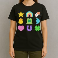 Lucky Cereal Marshmallow Shapes Magically Charms Delicious T-Shirt