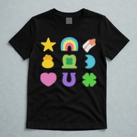 Lucky Cereal Marshmallow Shapes Magically Charms Delicious T-Shirt