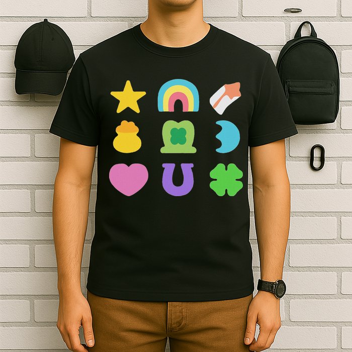 Lucky Cereal Marshmallow Shapes Magically Charms Delicious T-Shirt