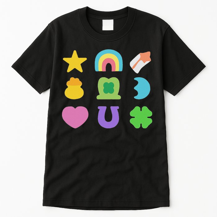 Lucky Cereal Marshmallow Shapes Magically Charms Delicious Tall T-Shirt