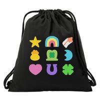 Lucky Cereal Marshmallow Shapes Magically Charms Delicious Drawstring Bag