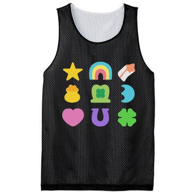 Lucky Cereal Marshmallow Shapes Magically Charms Delicious Mesh Reversible Basketball Jersey Tank