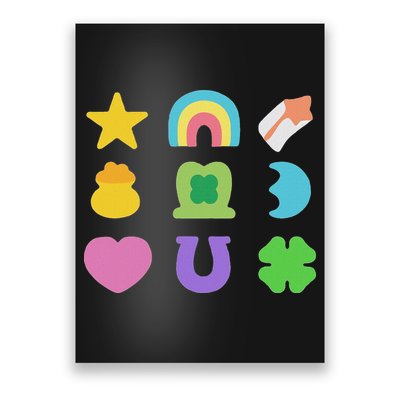 Lucky Cereal Marshmallow Shapes Magically Charms Delicious Poster