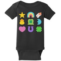 Lucky Cereal Marshmallow Shapes Magically Charms Delicious Baby Bodysuit