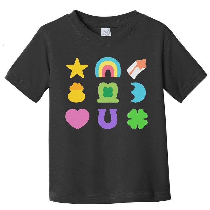 Lucky Cereal Marshmallow Shapes Magically Charms Delicious Toddler T-Shirt