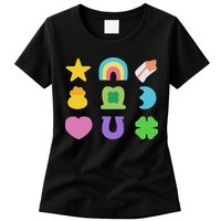 Lucky Cereal Marshmallow Shapes Magically Charms Delicious Womens T-Shirt