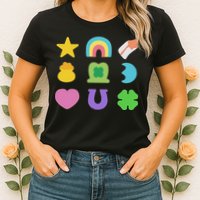 Lucky Cereal Marshmallow Shapes Magically Charms Delicious Womens T-Shirt