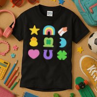 Lucky Cereal Marshmallow Shapes Magically Charms Delicious Kids T-Shirt