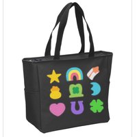 Lucky Cereal Marshmallow Shapes Magically Charms Delicious Zip Tote Bag