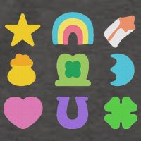 Lucky Cereal Marshmallow Shapes Magically Charms Delicious Vector Backpack