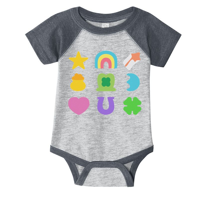 Lucky Cereal Marshmallow Shapes Magically Charms Delicious Infant Baby Jersey Bodysuit