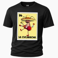 La Cucaracha Mexican Bingo Card Cockroach With Taco & Beer Cooling Performance Crew T-Shirt