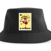 La Cucaracha Mexican Bingo Card Cockroach With Taco & Beer Sustainable Bucket Hat
