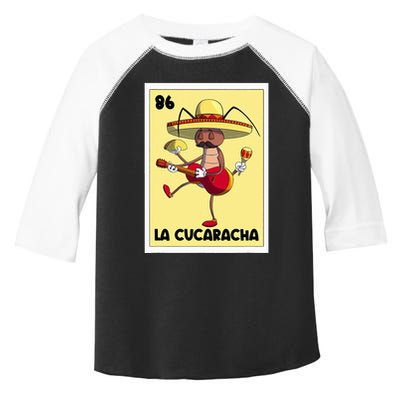 La Cucaracha Mexican Bingo Card Cockroach With Taco & Beer Toddler Fine Jersey T-Shirt