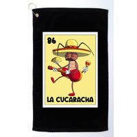 La Cucaracha Mexican Bingo Card Cockroach With Taco & Beer Golf Towel