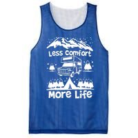 Less Comfort More Of Life Camper Van Bus Gift Mesh Reversible Basketball Jersey Tank