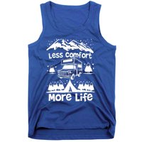 Less Comfort More Of Life Camper Van Bus Gift Tank Top