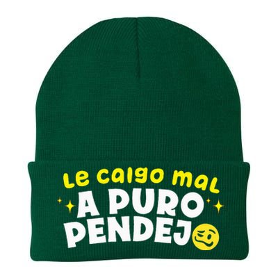 Le Caigo Mal A Puro Pendejo Funny Quote Knit Cap Winter Beanie