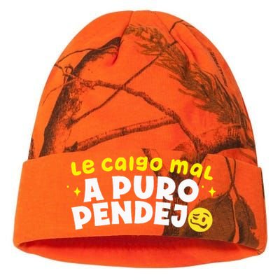 Le Caigo Mal A Puro Pendejo Funny Quote Kati Licensed 12" Camo Beanie