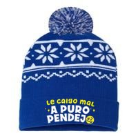 Le Caigo Mal A Puro Pendejo Funny Quote USA-Made Snowflake Beanie