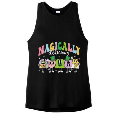 Lucky Cereal Marshmallow Shapes Magically Charms Delicious Ladies PosiCharge Tri-Blend Wicking Tank