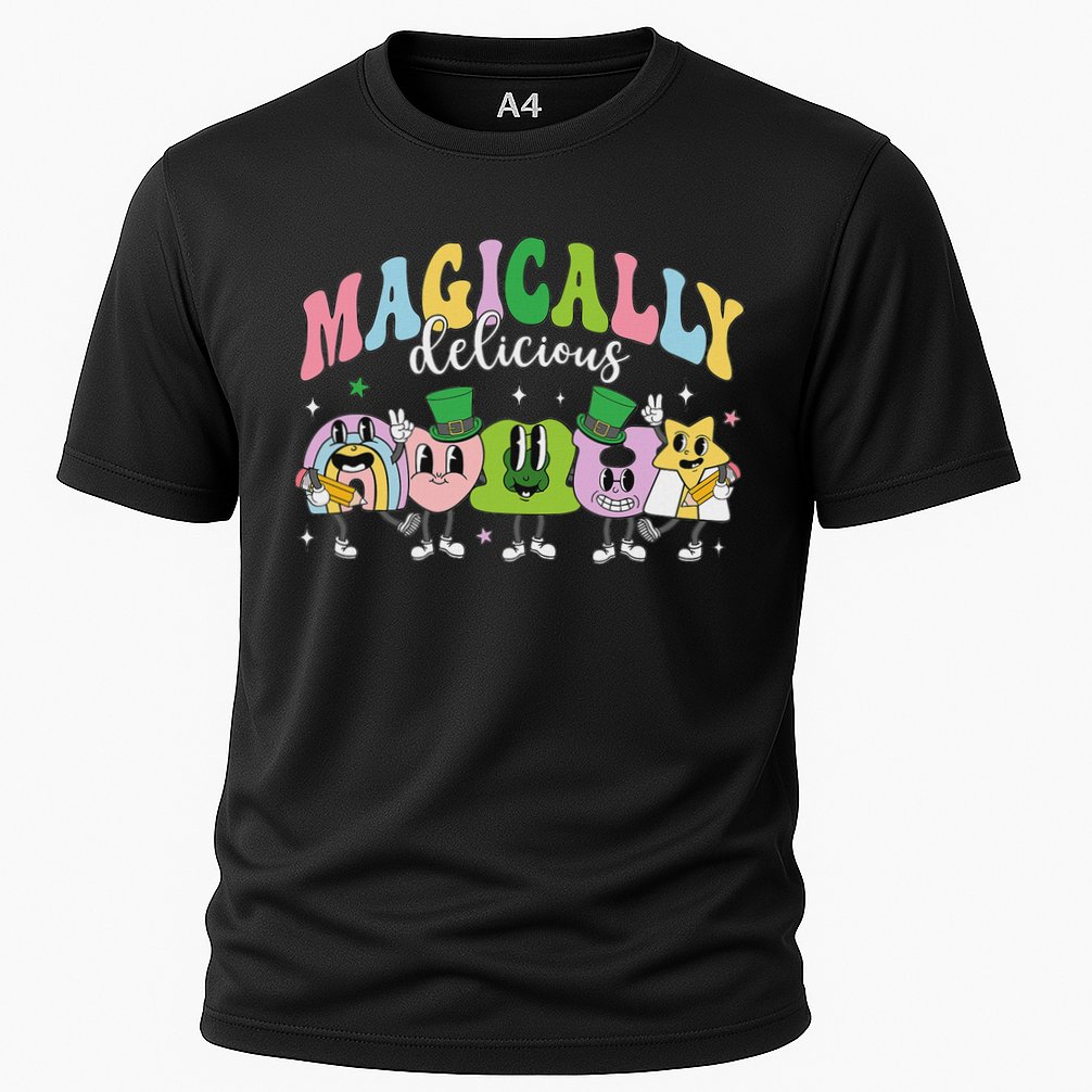 Lucky Cereal Marshmallow Shapes Magically Charms Delicious Performance Shirt