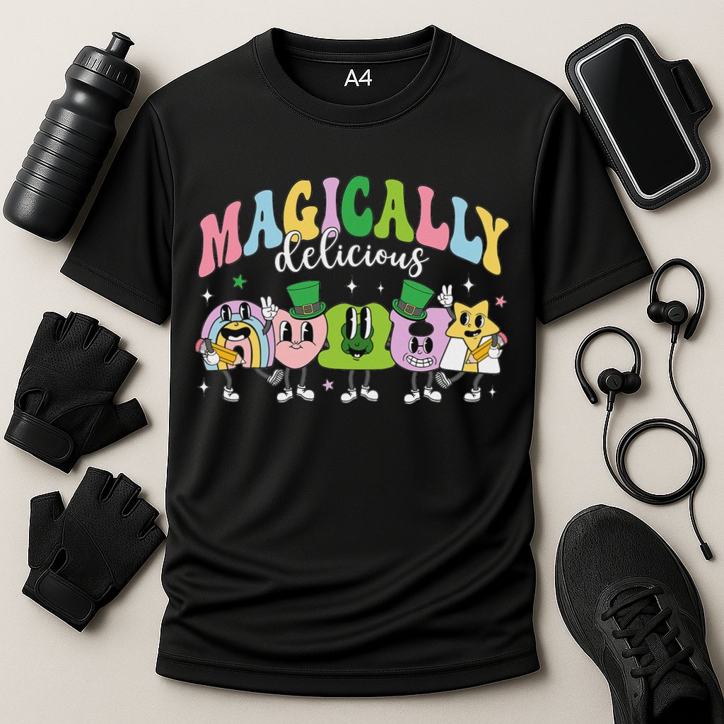 Lucky Cereal Marshmallow Shapes Magically Charms Delicious Performance Shirt