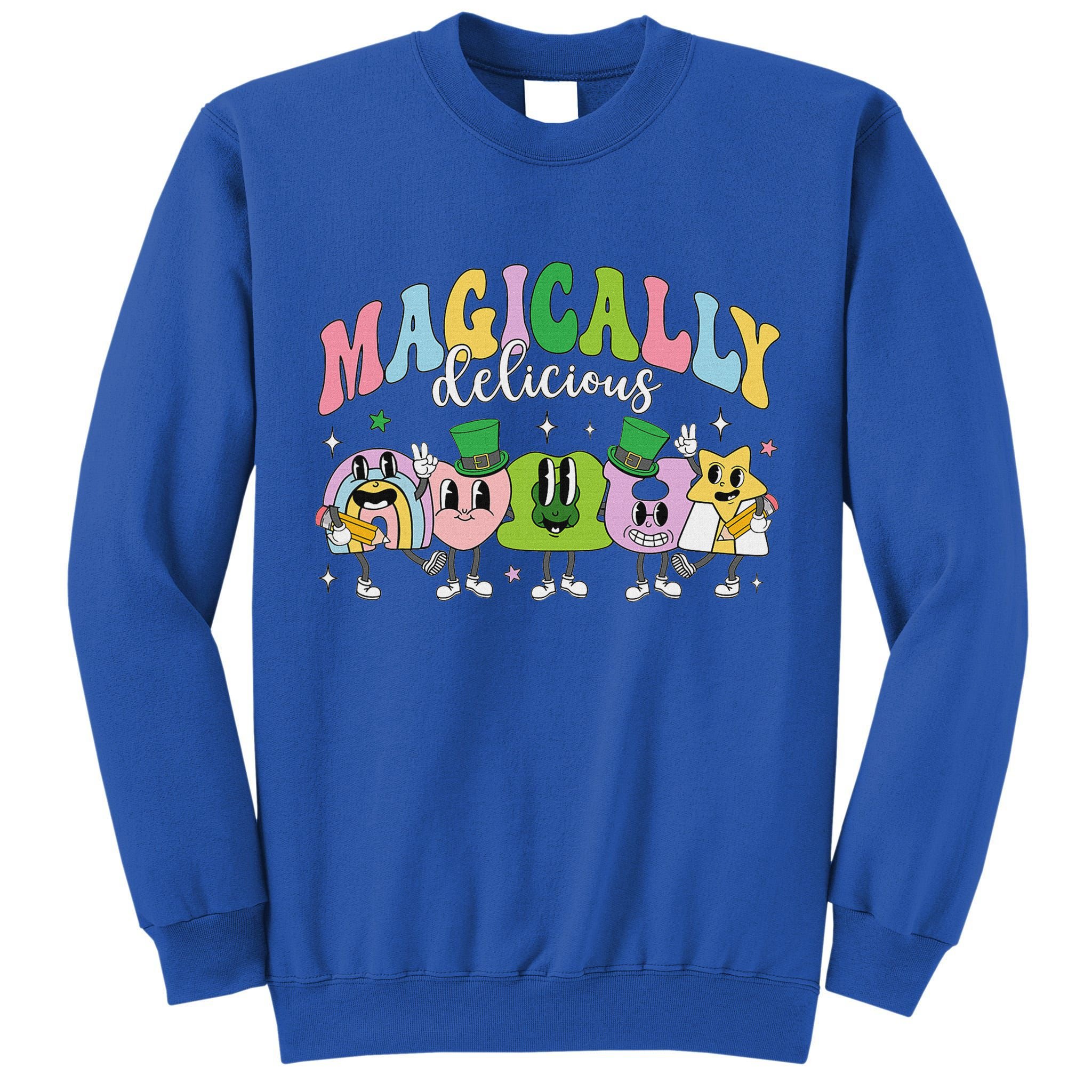 Lucky Cereal Marshmallow Shapes Magically Charms Delicious Tall Sweatshirt