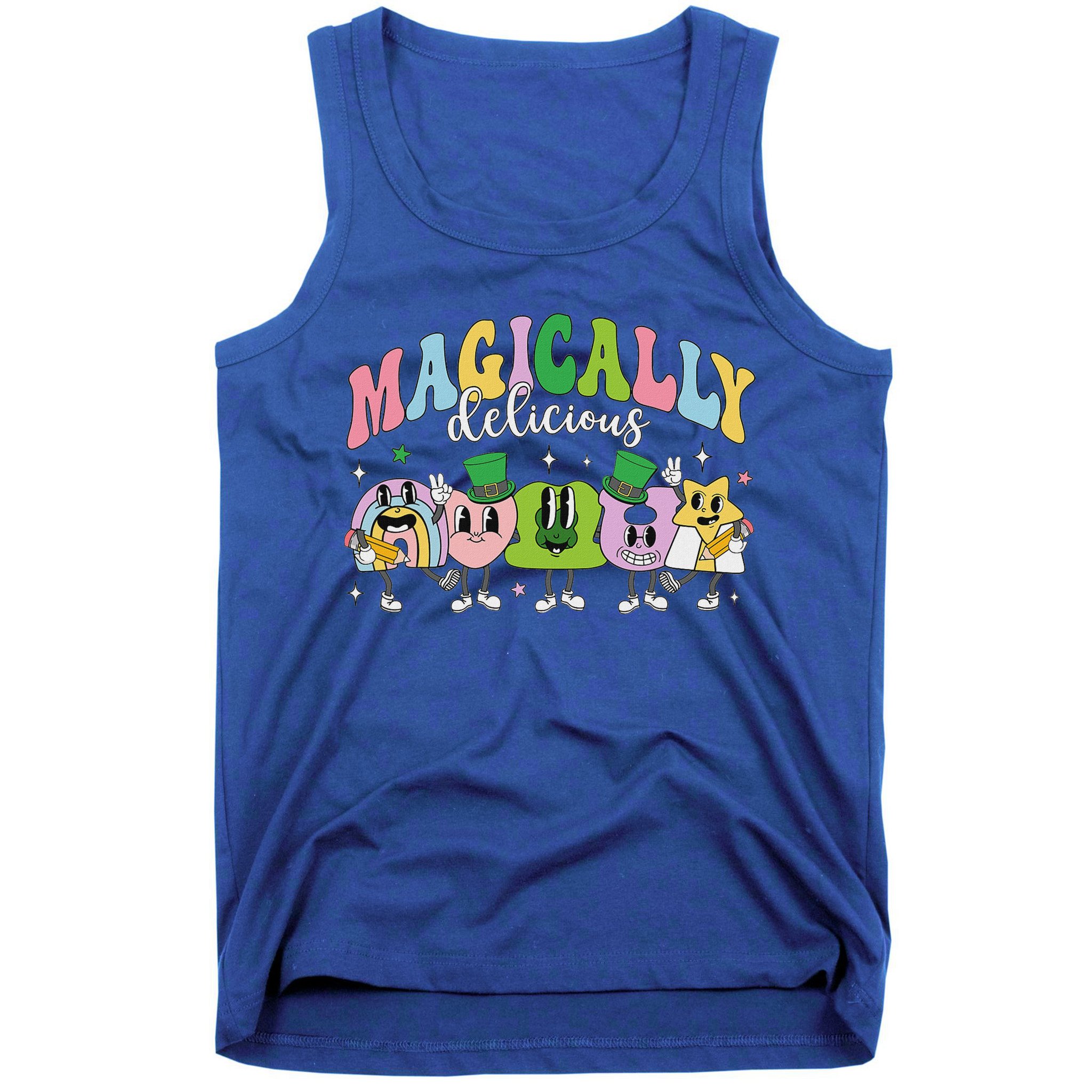 Lucky Cereal Marshmallow Shapes Magically Charms Delicious Tank Top