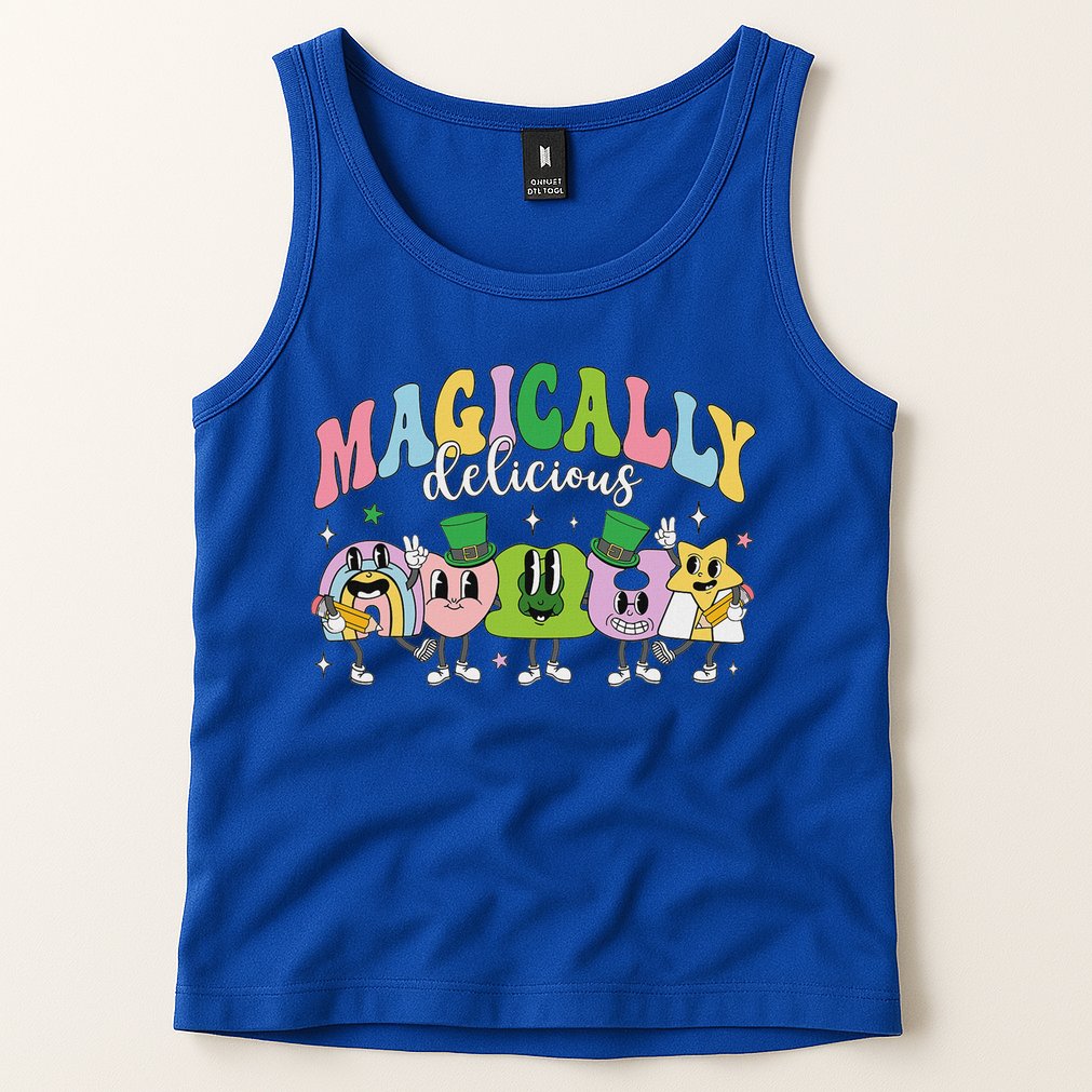 Lucky Cereal Marshmallow Shapes Magically Charms Delicious Tank Top