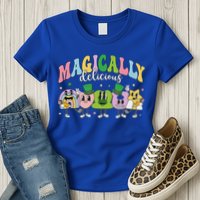 Lucky Cereal Marshmallow Shapes Magically Charms Delicious Womens T-Shirt