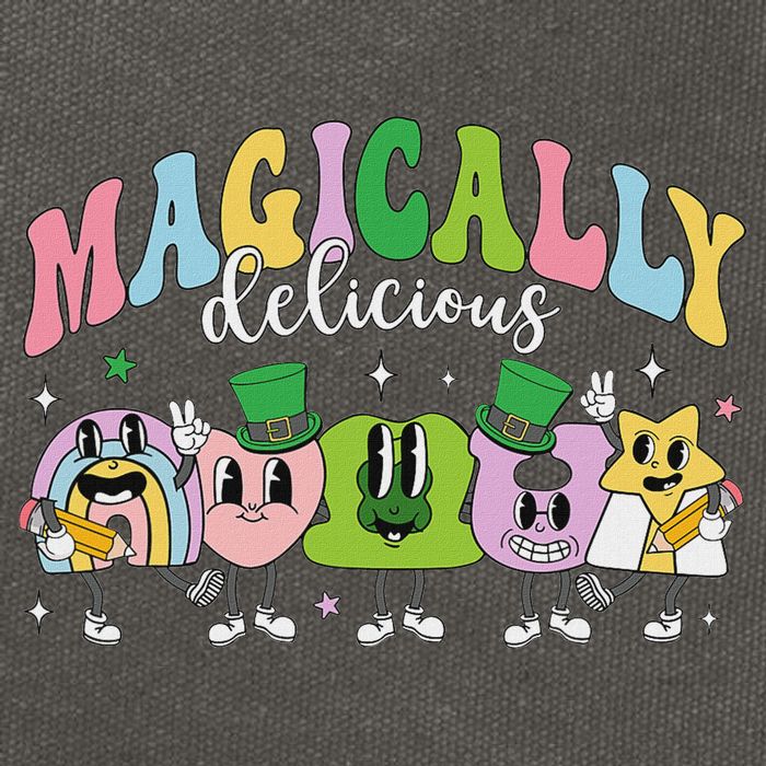 Lucky Cereal Marshmallow Shapes Magically Charms Delicious Cotton Canvas Backpack