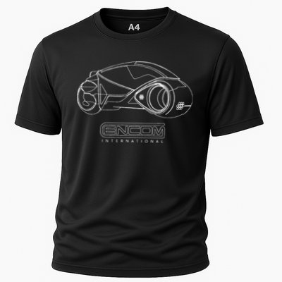 LIGHT CYCLE Motorbike ENCOM Flynn SCI FI Grid Game 80s Retro Cooling Performance Crew T-Shirt