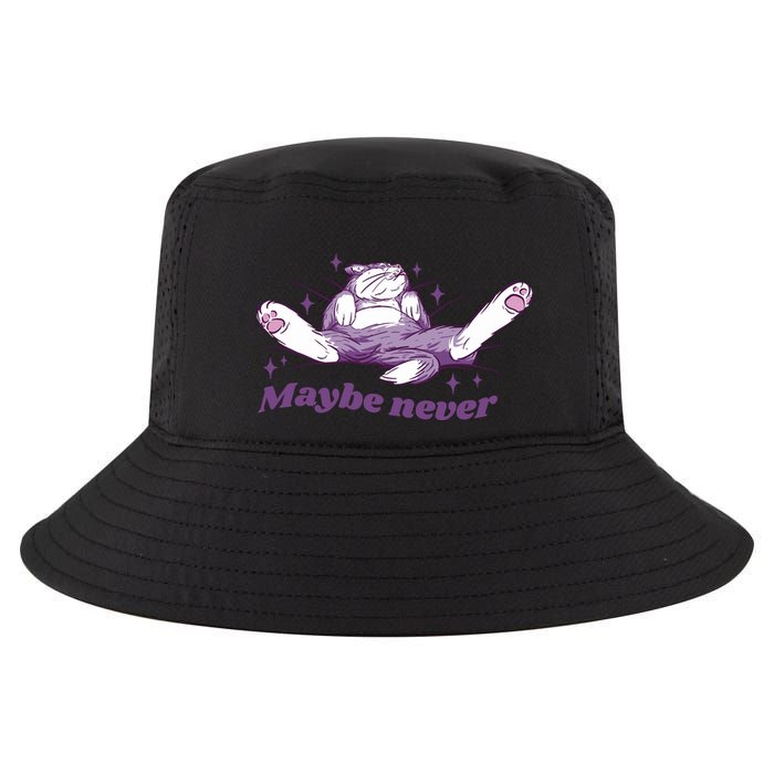 Lazy Cat Maybe Never Funny Cool Comfort Performance Bucket Hat