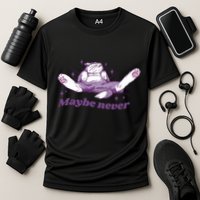 Lazy Cat Maybe Never Funny Performance Shirt