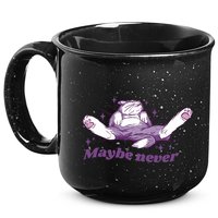 Lazy Cat Maybe Never Funny 15oz Campfire Ceramic Mug