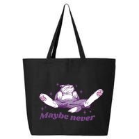 Lazy Cat Maybe Never Funny 25L Jumbo Tote