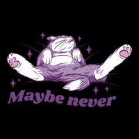 Lazy Cat Maybe Never Funny Tank Top