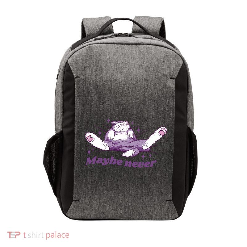 Lazy Cat Maybe Never Funny Vector Backpack