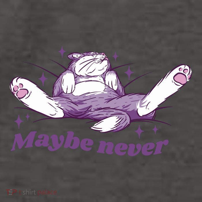 Lazy Cat Maybe Never Funny Vector Backpack