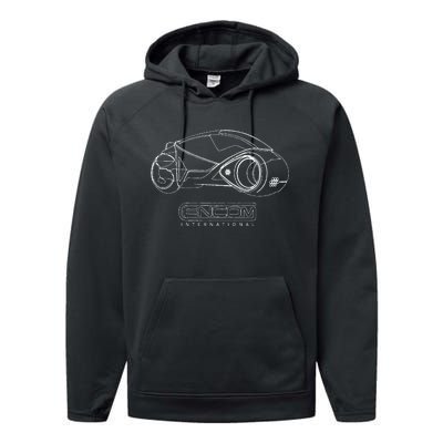 LIGHT CYCLE motorbike ENCOM Flynn SCI FI grid game 80s retro Performance Fleece Hoodie