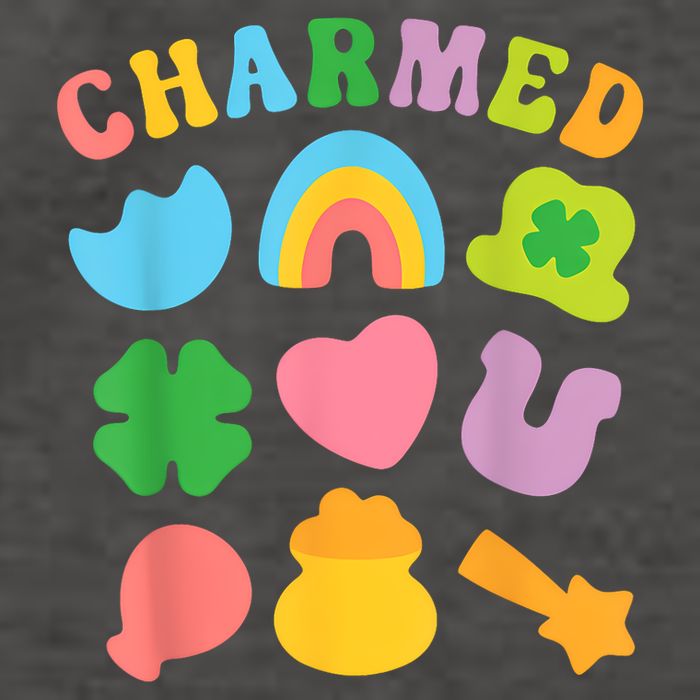 Lucky Cereal Marshmallow Shapes Magically Charms Delicious Vector Backpack