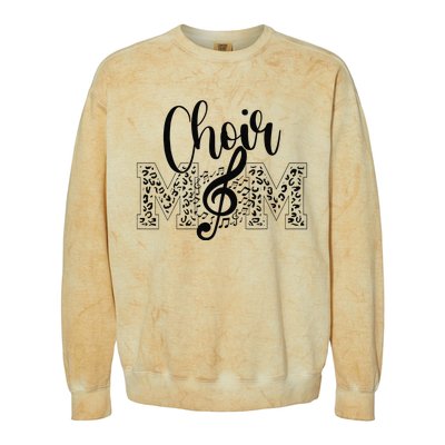 Leopard Choir Mom Choir Mama Choir Mom Gift Colorblast Crewneck Sweatshirt