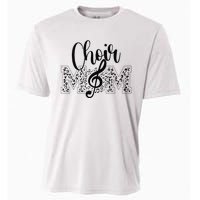 Leopard Choir Mom Choir Mama Choir Mom Gift Cooling Performance Crew T-Shirt