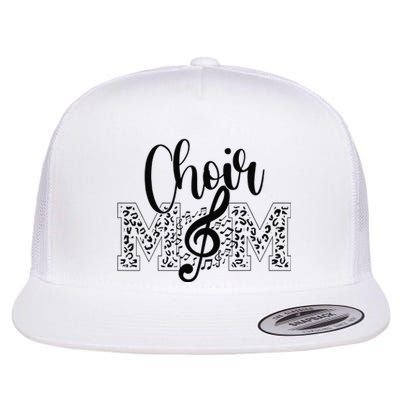 Leopard Choir Mom Choir Mama Choir Mom Gift Flat Bill Trucker Hat