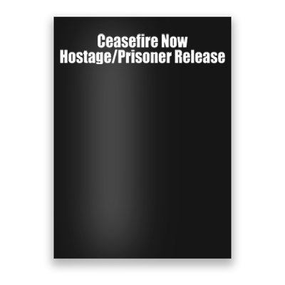 Laphilip Ceasefire Now Hostage Prisoner Release All For All Poster